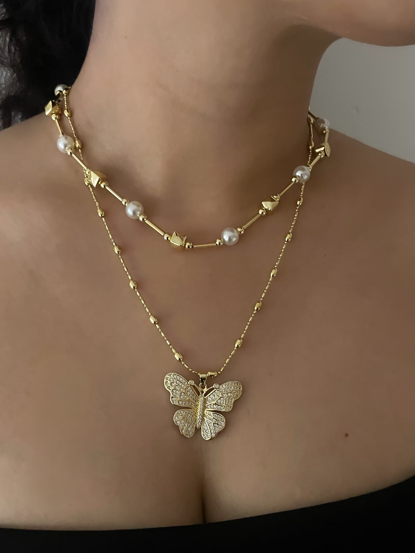 COLLAR MARIPOSA & CHOCKER MALIA