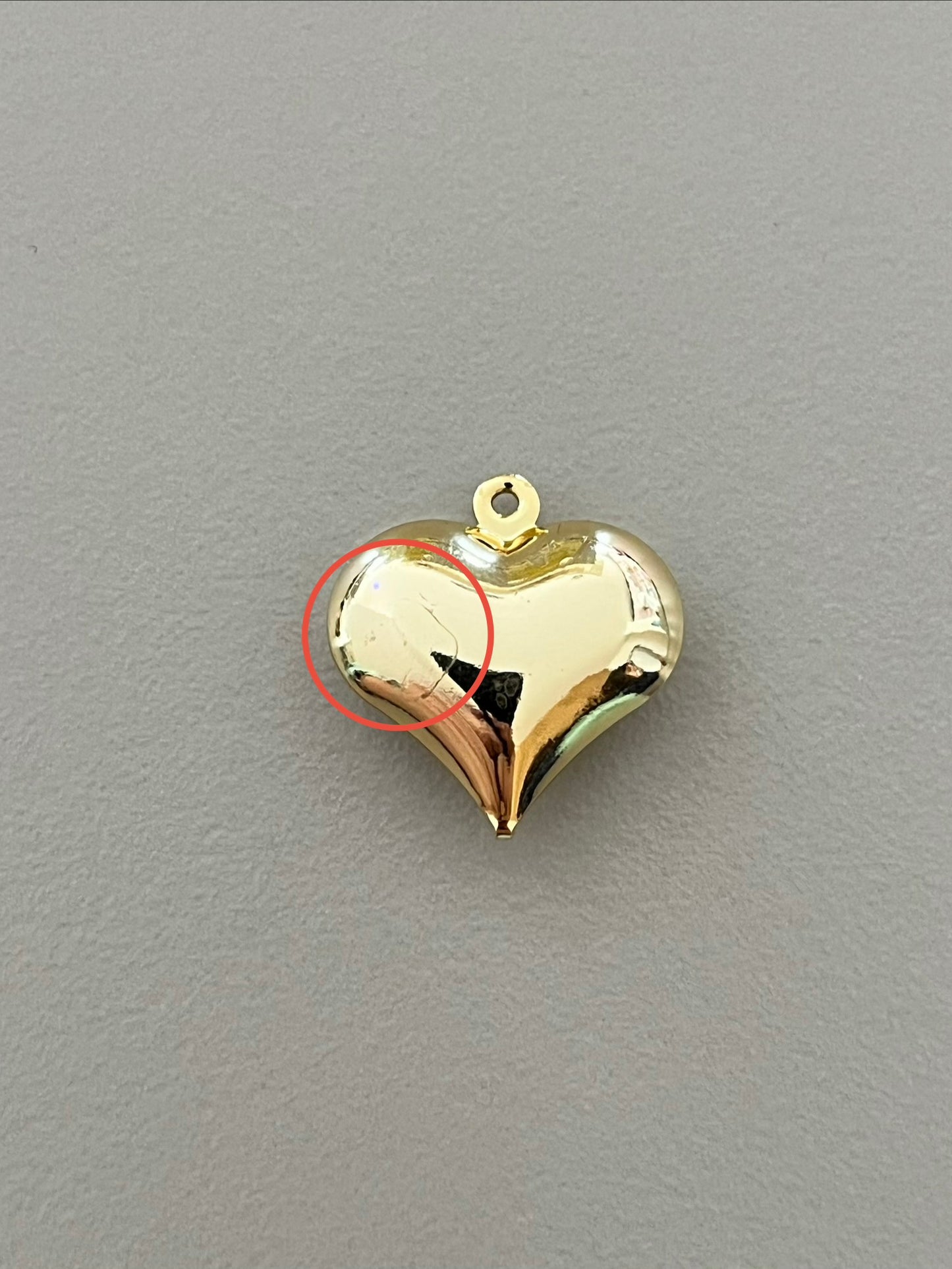 DIJE CORAZÓN LISO CHICO (REMATES)