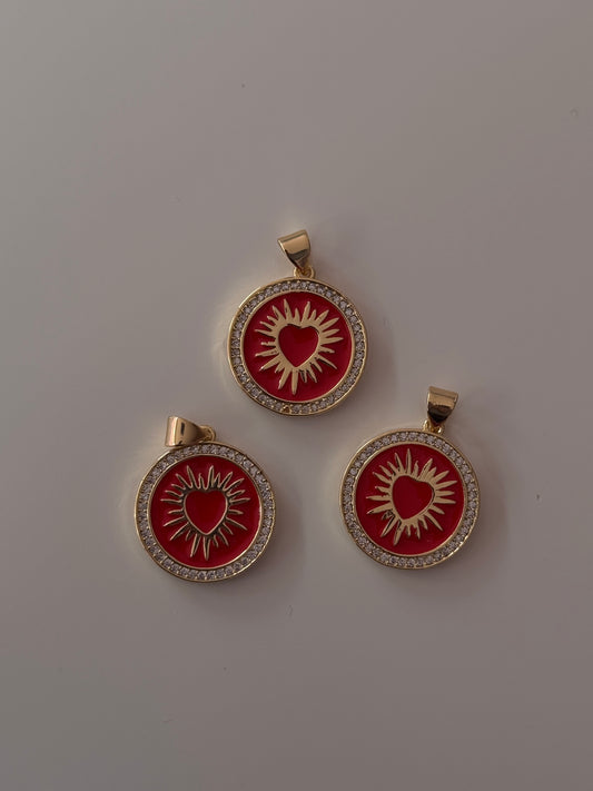 DIJE CORAZON ROJO