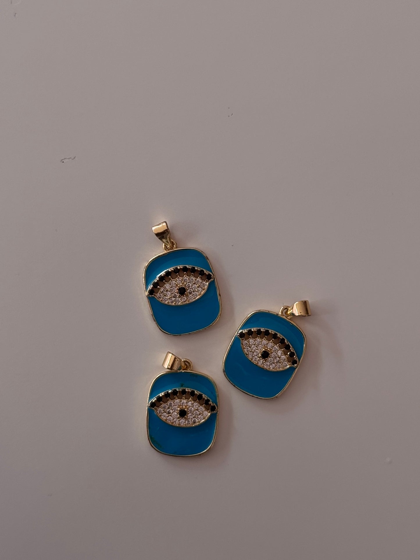 DIJE AZUL RECTÁNGULO