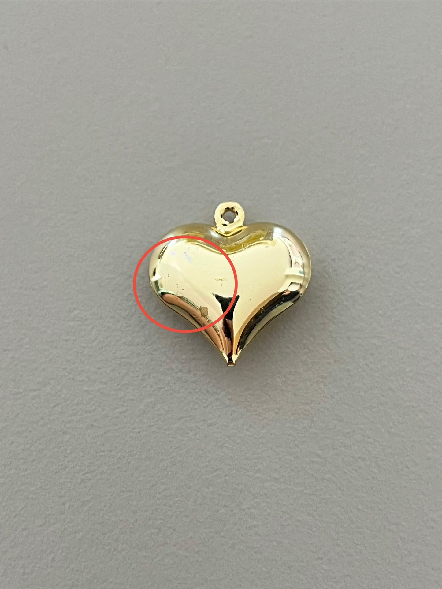 DIJE CORAZÓN LISO CHICO (REMATES)