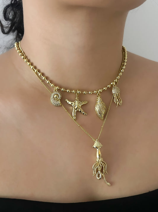 COLLAR CALAMAR & COLLAR PLAYA