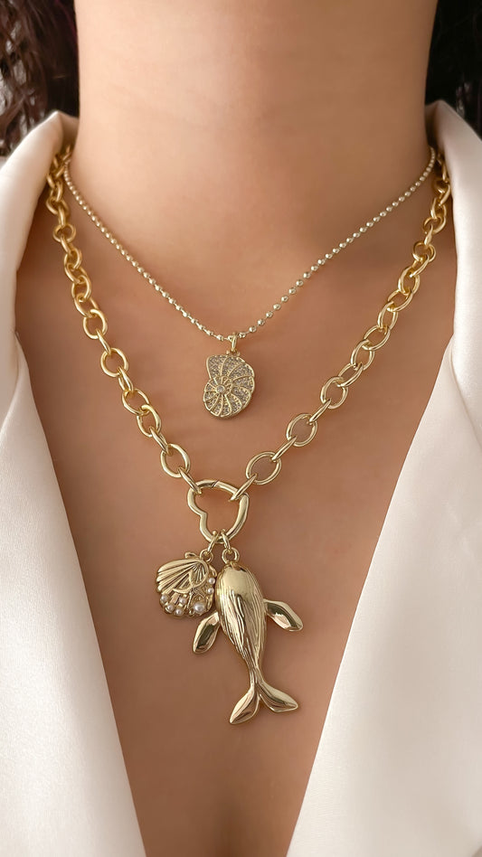 COLLAR BALLENA & COLLAR CORAL