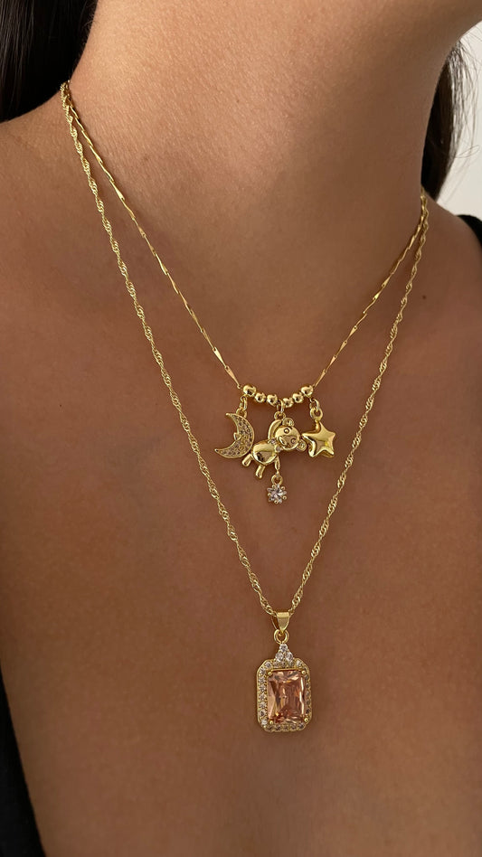 COLLAR SAFIRO CRISTAL