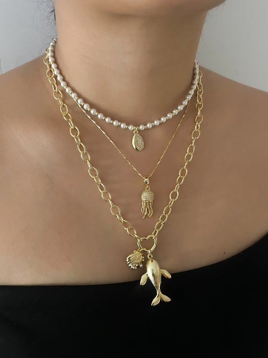 COLLAR BALLENA, COLLAR MEDUSA & CHOCKER CANCÚN