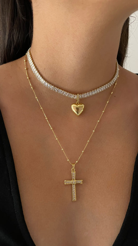 Collar Cruz y Collar Love