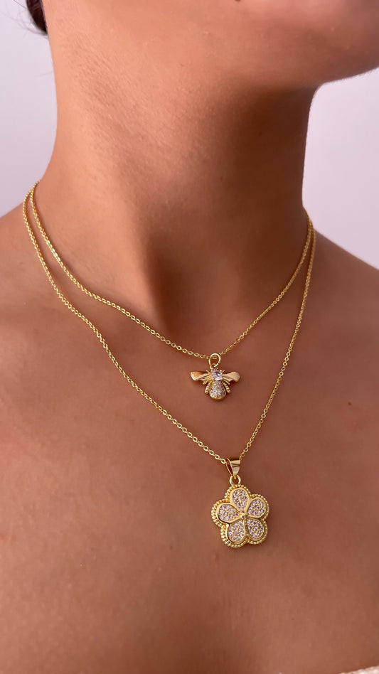 COLLAR FLOR & COLLAR ABEJA