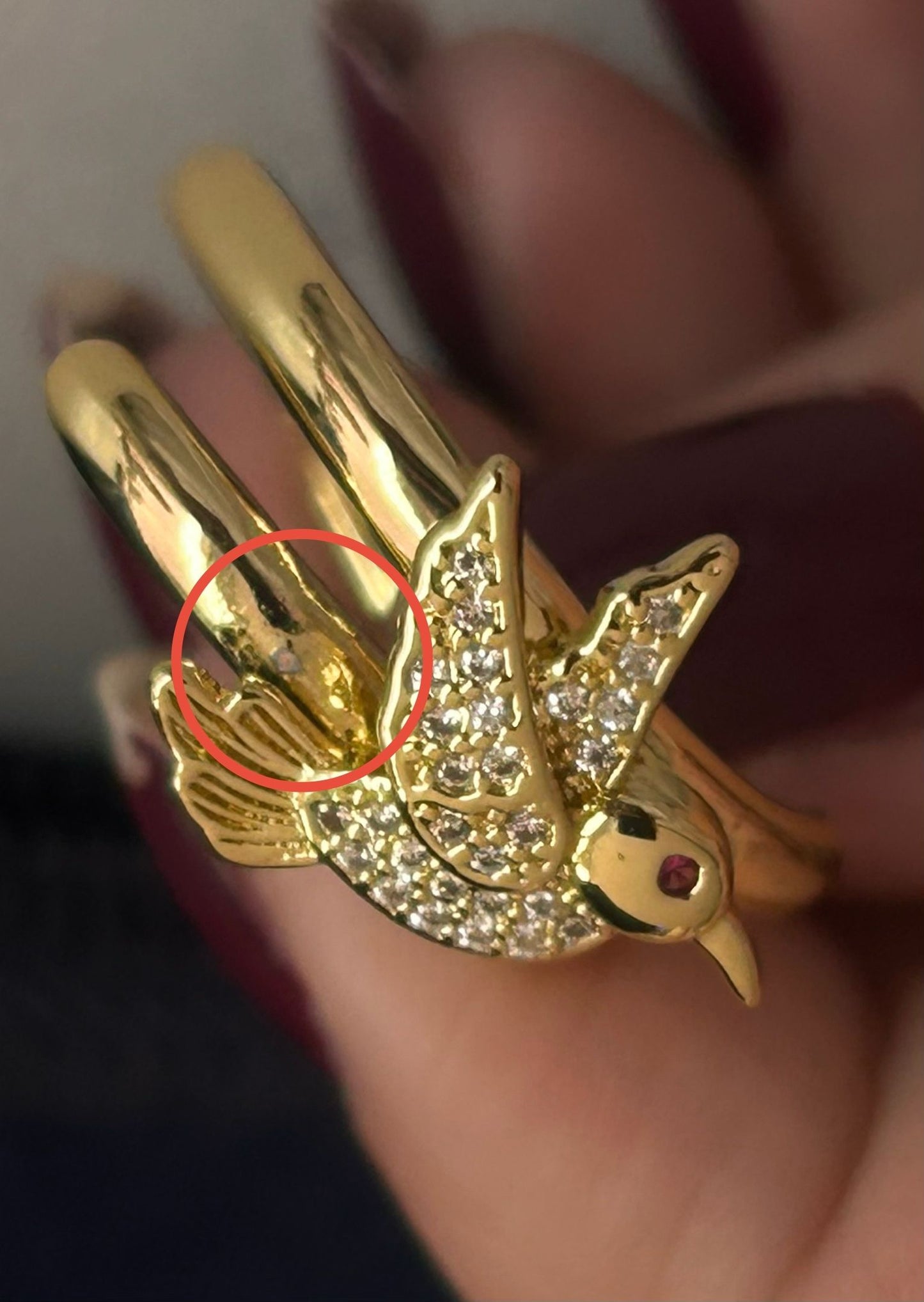 ANILLO COLIBRÍ (REMATE)
