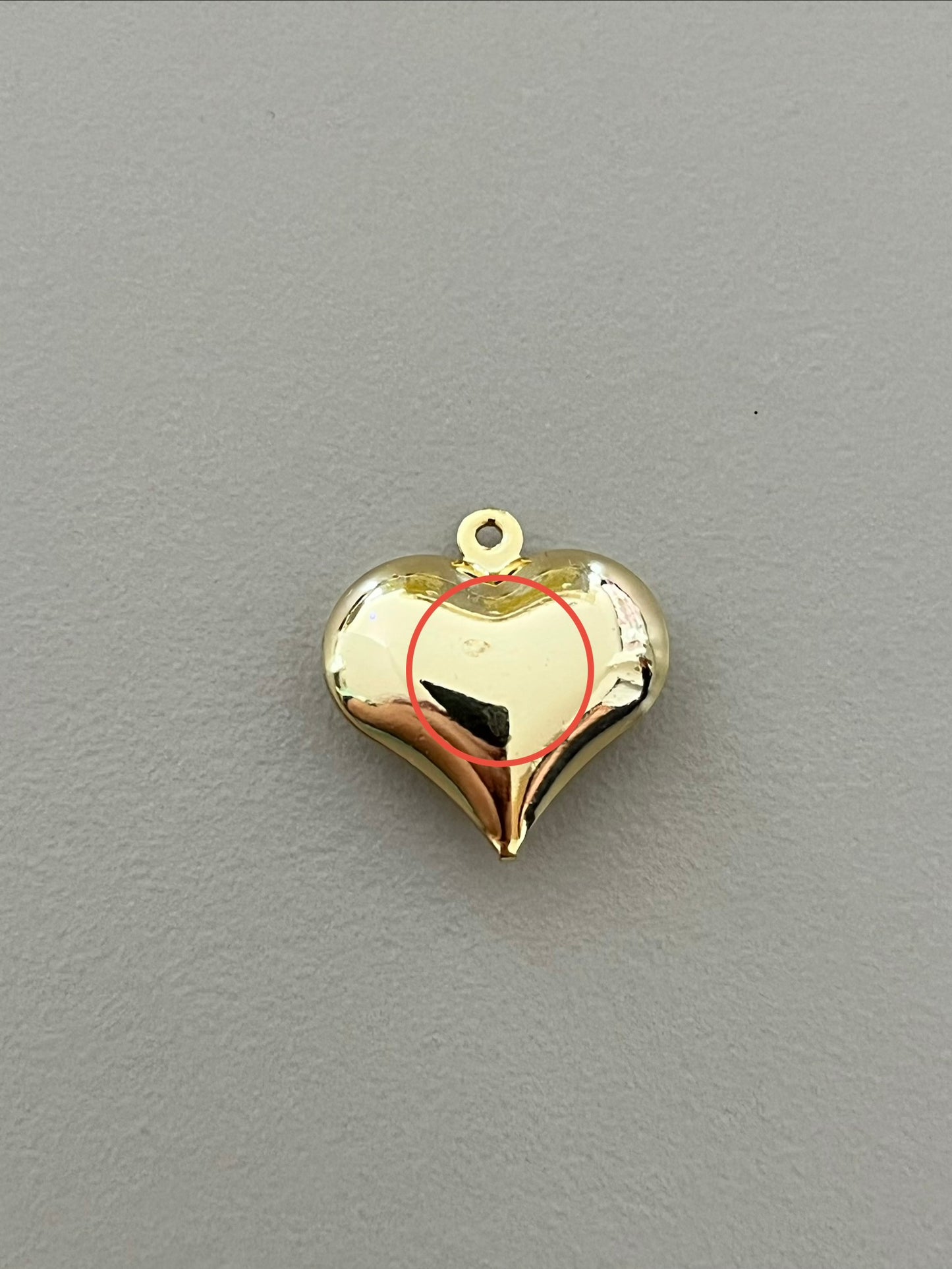 DIJE CORAZÓN LISO CHICO (REMATES)